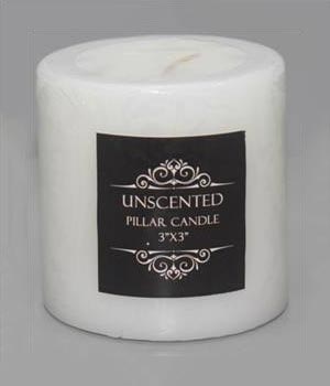 Plain Wax 3x3 Smooth Pillar Candle, Feature : Attractive Pattern, Fine Finished