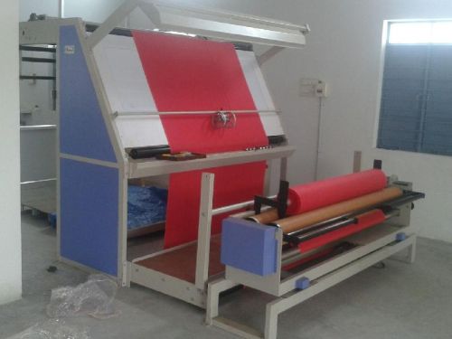 Stainless Steel Powder Coated Electric Fabric Inspection Machines, For Textile Industries, Power : 3-6kw