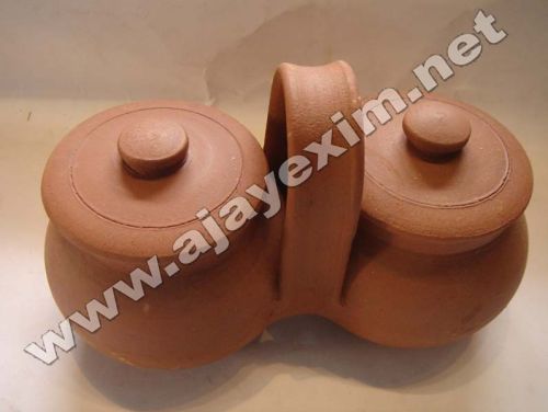 Clay Pickle Jar, Color : Red