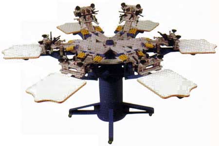 6 Station Screen Printing Press