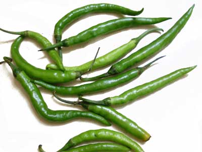 Fresh green chilli, Packaging Type : Green