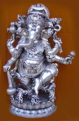 Silver God Statue