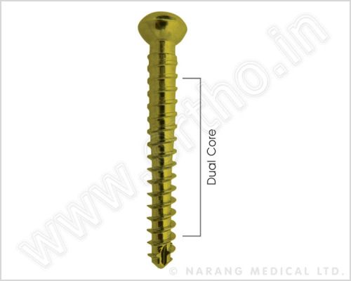 Locking Screws - 4.8mm Cancellous Locking Screw (Dual Core) For Perfect Tibial Nails