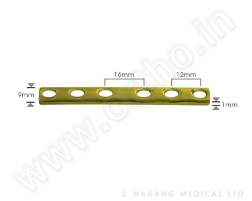 Small Fragment - Standard Implants - One-third Tubular Plate 3.5 With Collar