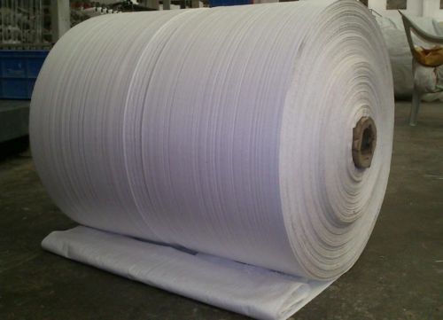 PP Woven Fabric Roll, Color : White