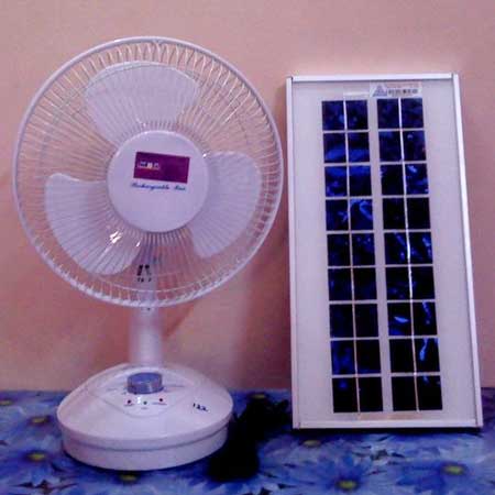 Solar Rechargeable Fan