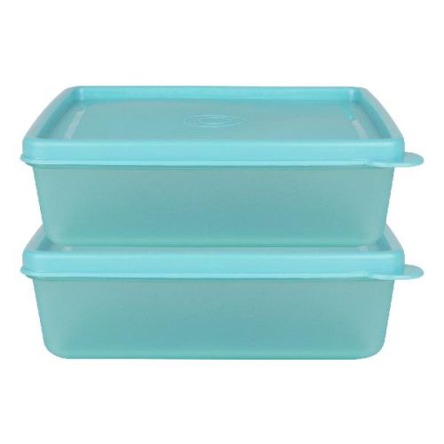 500 ML SQUARE PLASTIC TIFFIN BOX CYAN