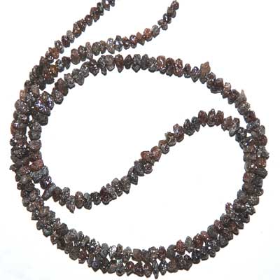 Natural Red Color Rough Diamond Beads