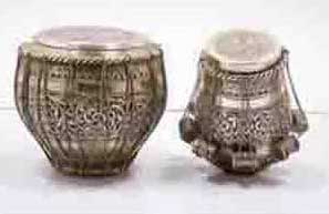 Silver Tabla Set