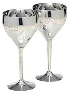 Silver Wine Glass