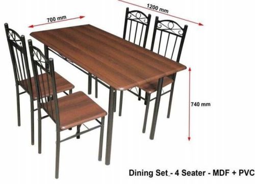Metal Dinning Table, For Home, Hotel, Pattern : Plain