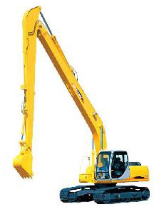 Mechanical Long Boom Excavator, For Construction Use, Feature : Accuracy, Grade Control System, Real Time Feedback