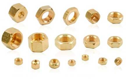 Brass nuts, Head Shape : Round Head