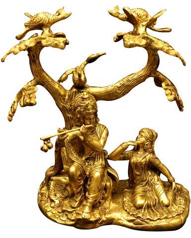 Brass Krishna Statue