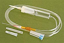 Plastic Blood Transfusion Set, For Clinical Use, Feature : Easy Operate, Good Quality, Moveable, Non Breakable