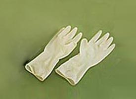 Plain Latex Surgical Gloves, Size : M