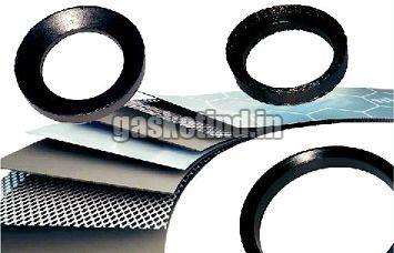 Round Polished Flexible Graphite Gaskets, Color : Brown, Grey
