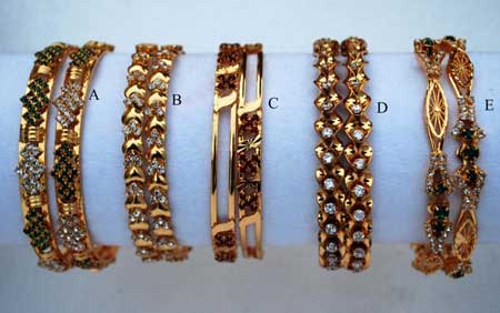 Gold Bangle Set