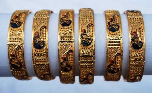 Gold Bangle Set