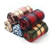 Polar Fleece Check Blankets