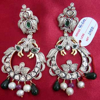 Diamond Polki Earrings (1044)