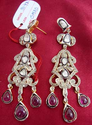 Diamond Polki Earrings (1050)