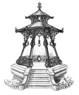 Wrought Iron Gazebos, For Wall, Design Type : Standard