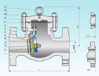 600 LB Cast Steel Check Valve