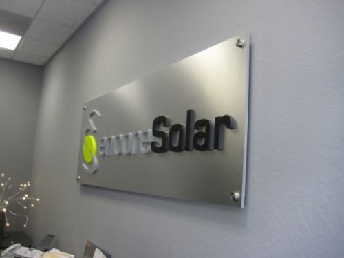 3D Letters With Metallic Back