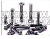 Polished Metal Monel Fasteners, Color : Silver