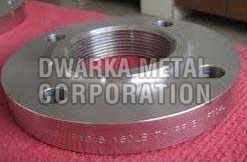 Round Stainless Steel Threaded Flange, Color : Silver