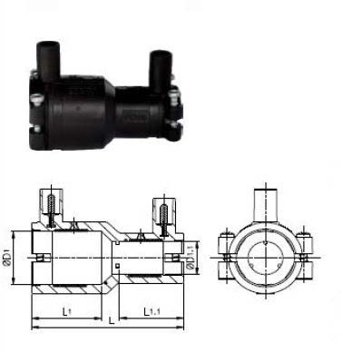 Polished Electrofusion IC Reducer, Color : Black