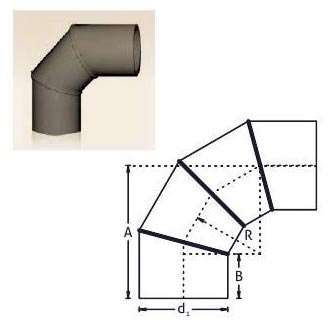 PE Buttweld Pipe Fabricated Bend (90 Degree)