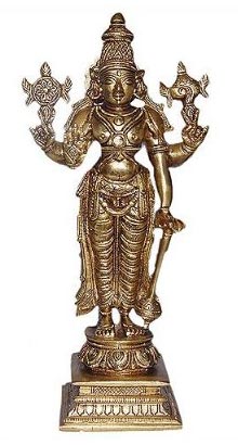 Brass Vishnu Statue