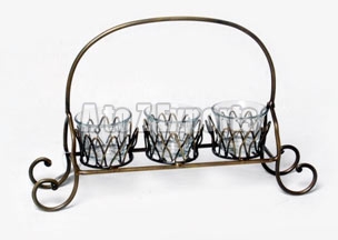 Votive Stand Wire Basket