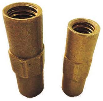 AC Polished Copper Bonded Electrode Coupling, For Earthing Purpose, Length : 0-250mm, 250-500mm