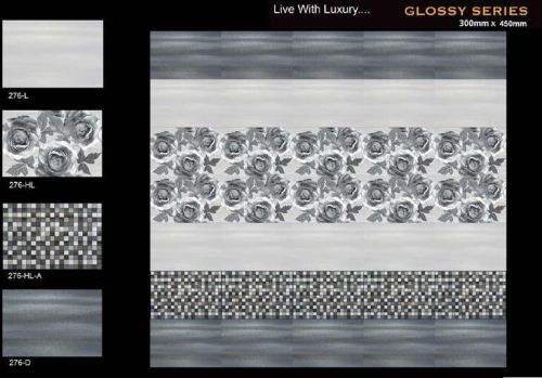 Ceramic Digital Bathroom Wall Tiles, For Elevation, Exterior, Interior, Kitchen, Size : 1x1ft, 2x2ft