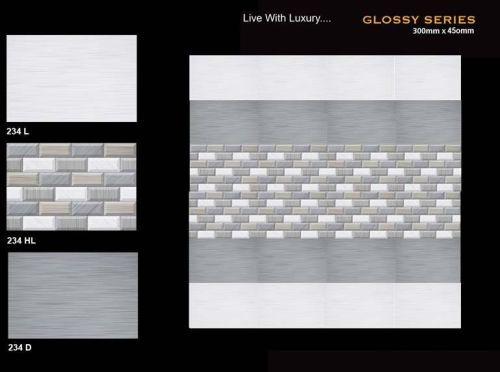 Cement Digital Ceramic Wall Tiles, For Bathroom, Flooring, Hotel, Restaurant, Shopping Mall, Tile Type : Eleation