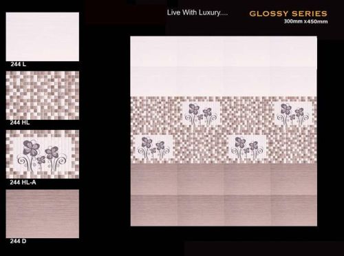 Cement Digital Ceramic Wall Tiles, For Bathroom, Flooring, Hotel, Restaurant, Shopping Mall, Tile Type : Eleation