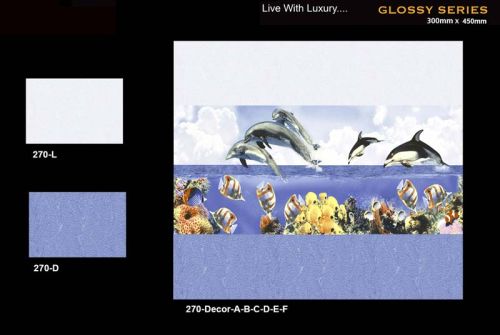 Natural Clay Digital Ceramic Wall Tiles, For Bathroom, Elevation, Exterior, Interior, Kitchen, Size : 300X450mm