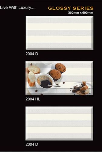 Ceramic Kitchen Tiles, For Bathroom, Elevation, Exterior, Interior, Size : 1x1ft, 2x2ft, 300X450mm