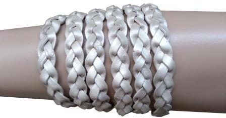 Braided Flat Leather Cord