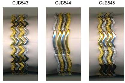 Rhodium Bangles (CJB50434445)