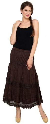 A809 Brown Ladies Skirt