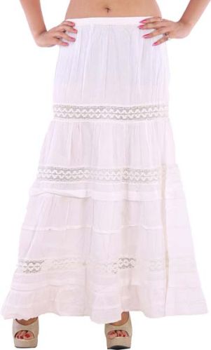 G1314white Ladies Skirts