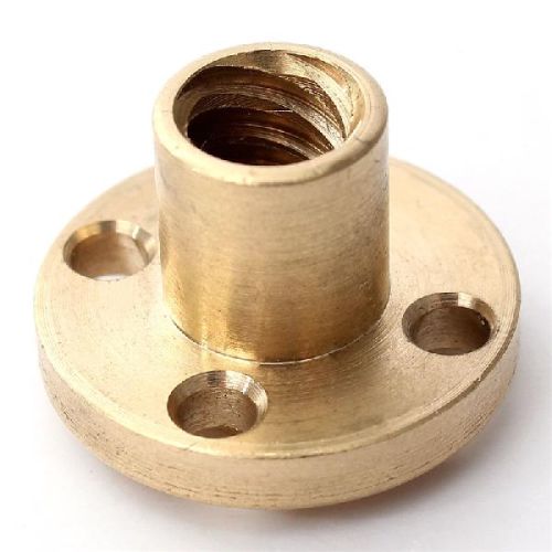 Malkar Brass Flange Nuts, Size : Customized