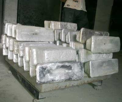 Aluminium ingots, Surface Finishing : Polished