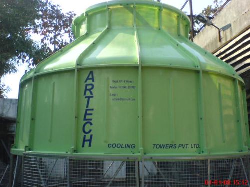 Round Electric FRP Counter Flow Cooling Towers, Certification : ISO 9001-2015