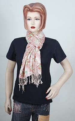 Item Code : RHPL-SHCRP010 Silk Pashmina Scarves