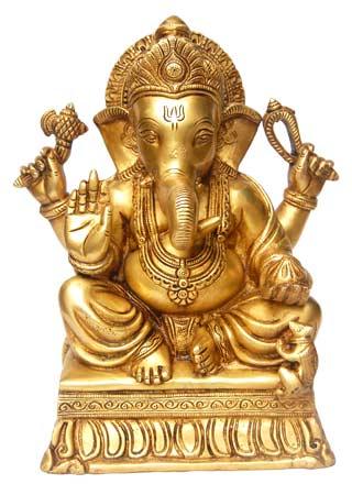 Item Code : BGS-05 Brass Ganesh Statues